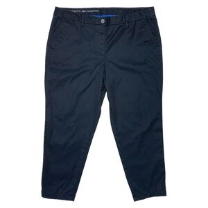 Talbots Girlfriend Chino Pants Cropped Petite Comfy Casual Work Office Relaxed